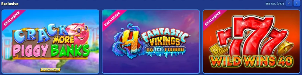 Selezione esclusiva di slot machine Pistolo con Crack More Piggy Banks.
